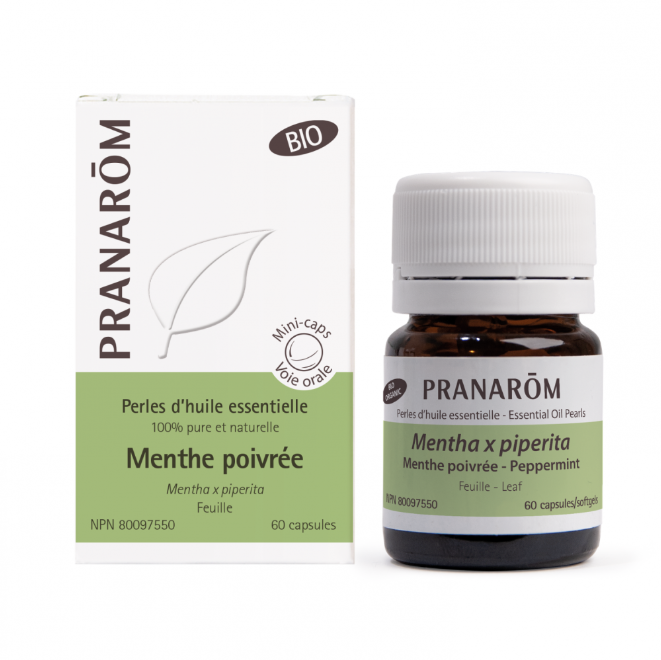 Menthe Poivrée - Perles d'huile essentielle - Pranarom